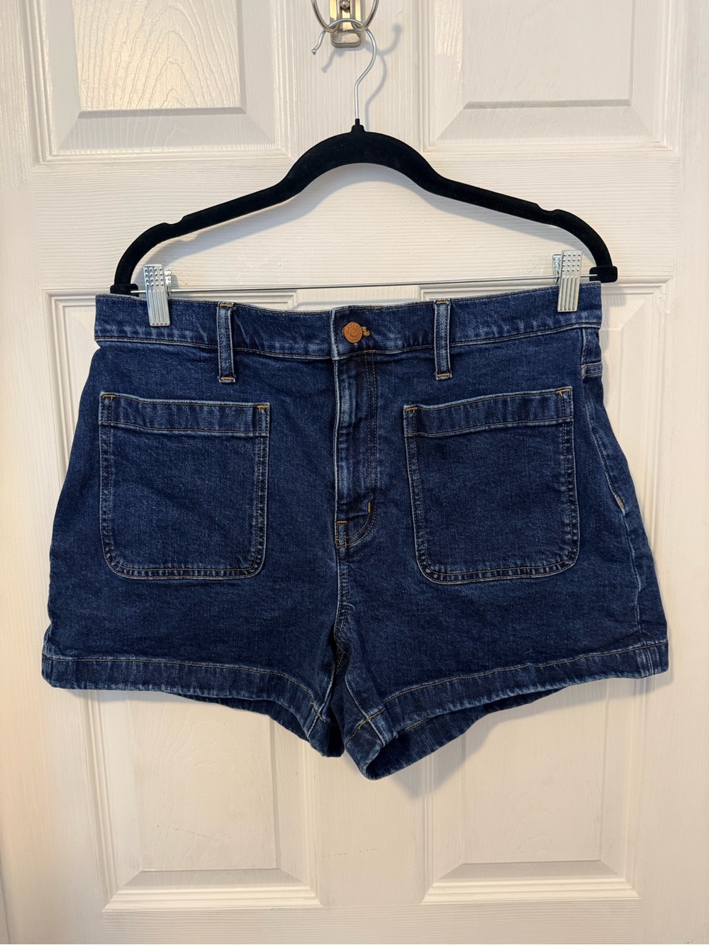 Madewell Dark Blue Denim High-Rise Jean Shorts Size 31